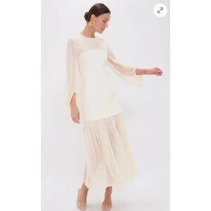 Tuckernuck | ivory pleated Lorraine dress